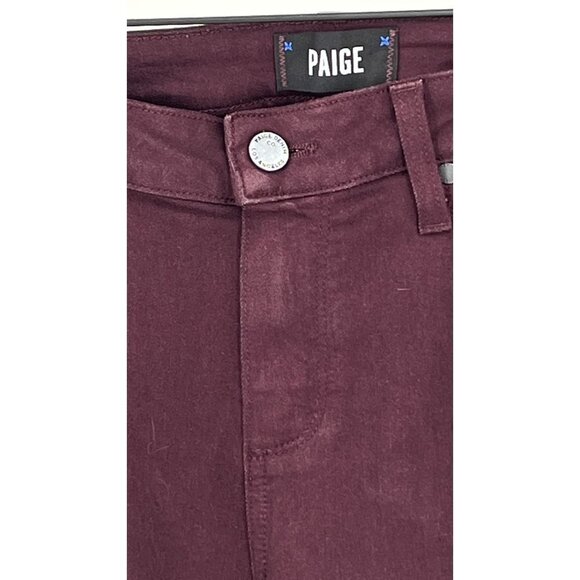 Paige Verdugo Ankle Cherry Noir Size 30  Cropped Ankle Ultra Skinny Soft - Picture 4 of 14